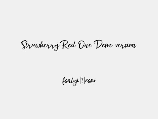 Strawberry Red One Demo version