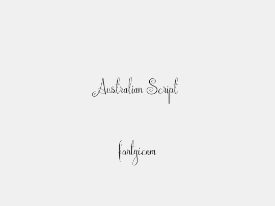 Australian Script