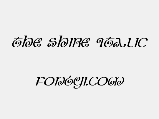 The Shire Italic