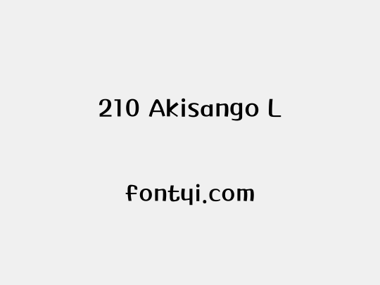 210 Akisango L