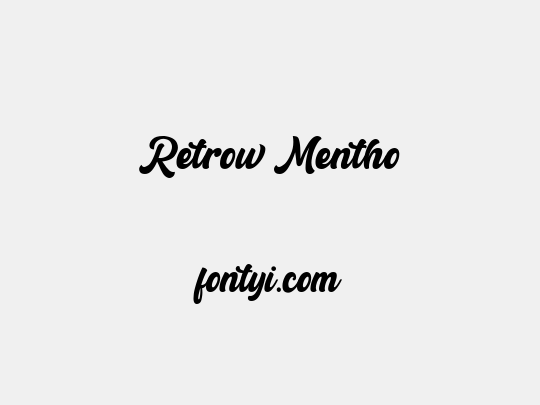Retrow Mentho