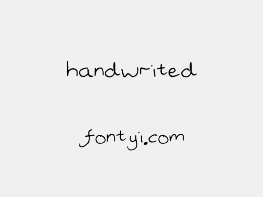 handwrited