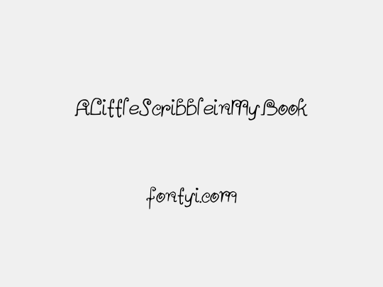 ALittleScribbleinMyBook