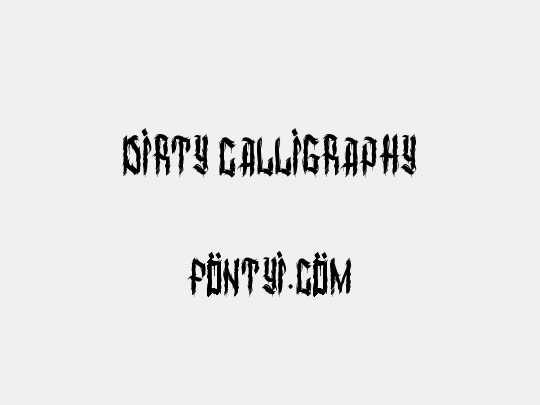 dirty calligraphy