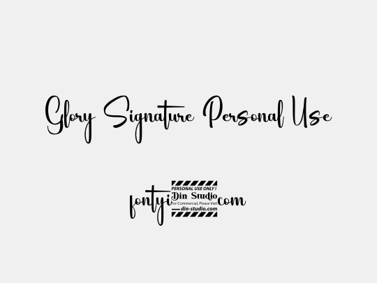 Glory Signature Personal Use