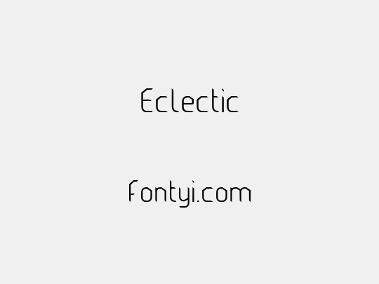 Eclectic