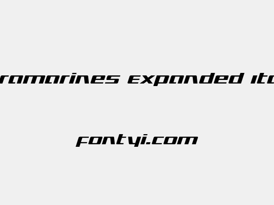 Ultramarines Expanded Italic