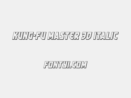Kung-Fu Master 3D Italic