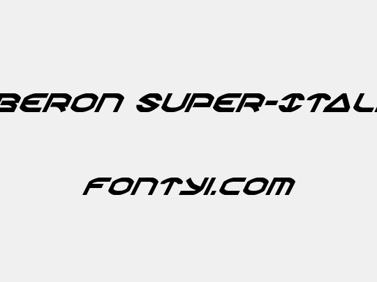 Oberon Super-Italic