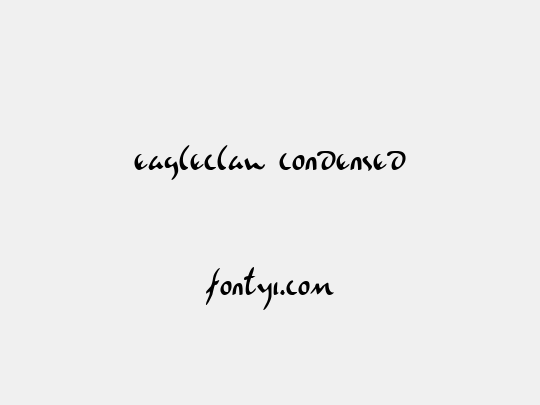 Eagleclaw Condensed