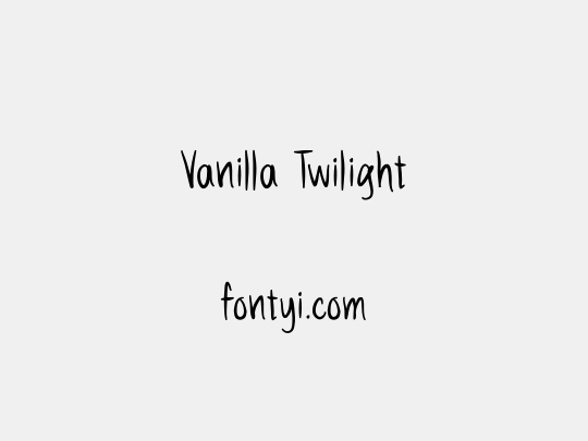 Vanilla Twilight