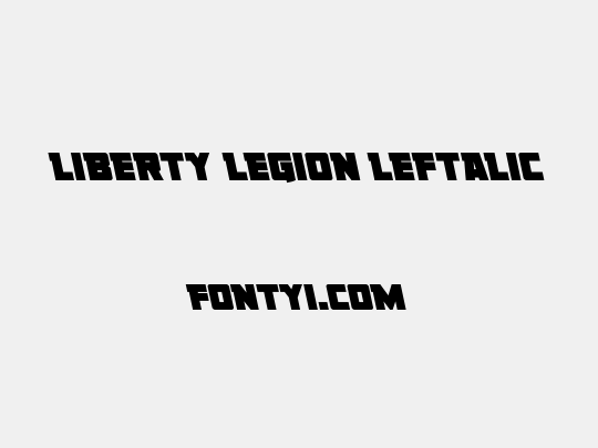 Liberty Legion Leftalic