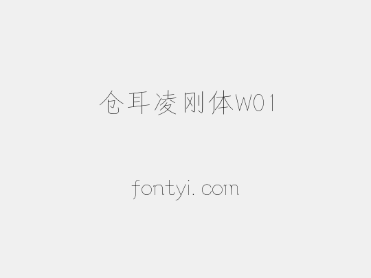 仓耳凌刚体W01