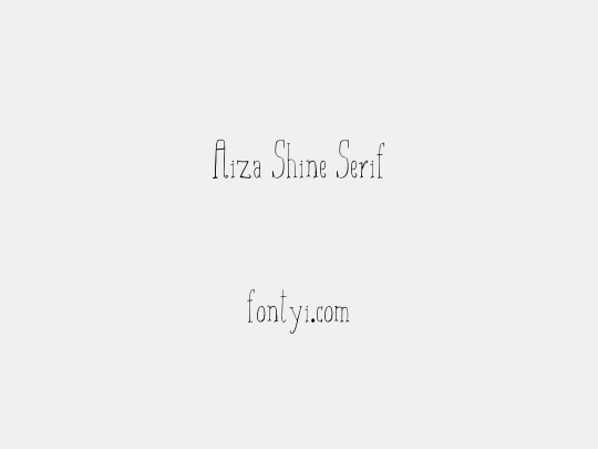Aiza Shine Serif