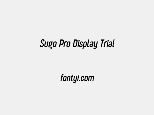 Sugo Pro Display Trial