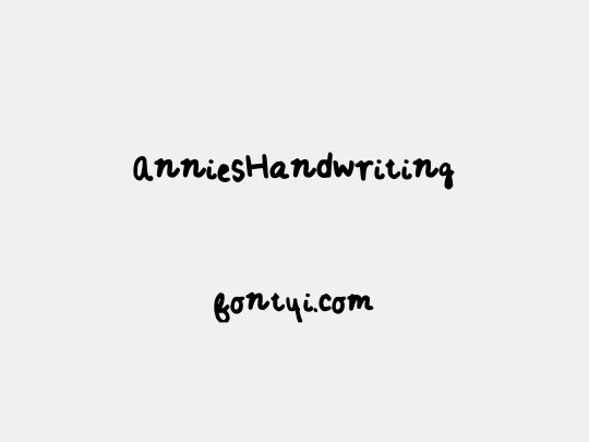AnniesHandwriting