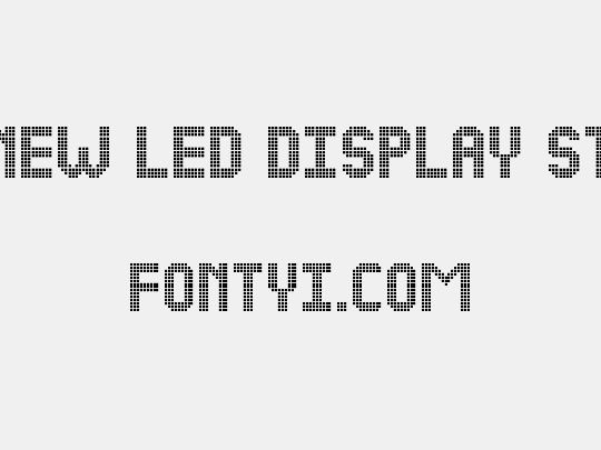 NEW LED DISPLAY ST