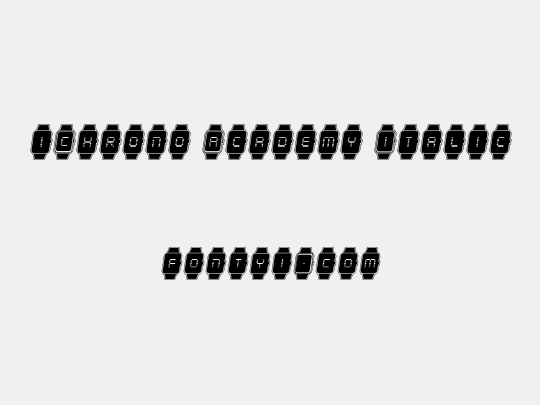 iChrono Academy Italic