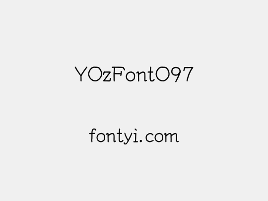 YOzFontO97
