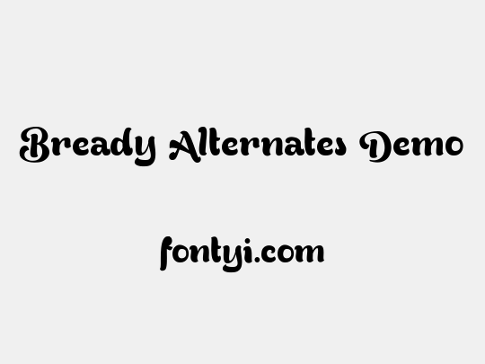 Bready Alternates Demo