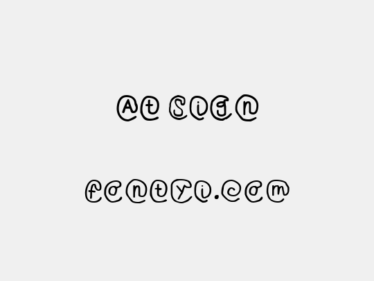At Sign