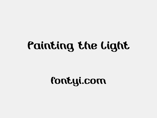 Painting the Light