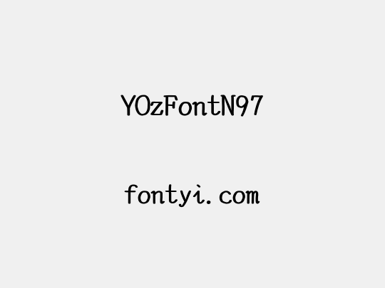 YOzFontN97