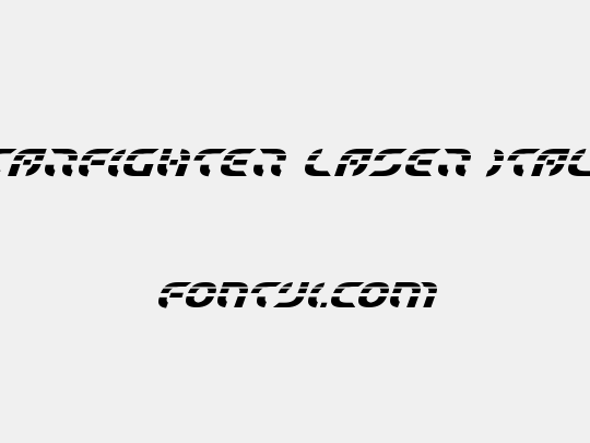 Starfighter Laser Italic