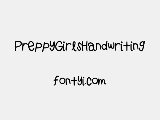 PreppyGirlsHandwriting