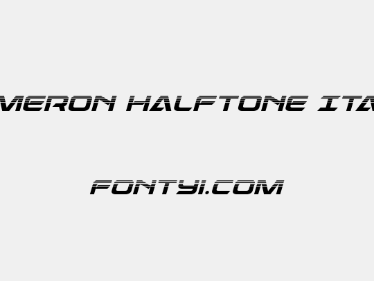 Dameron Halftone Italic