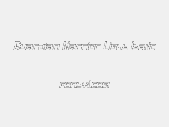 Guardian Warrior Light Italic