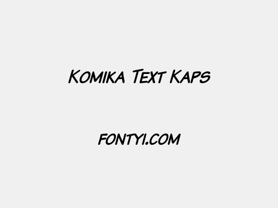 Komika Text Kaps