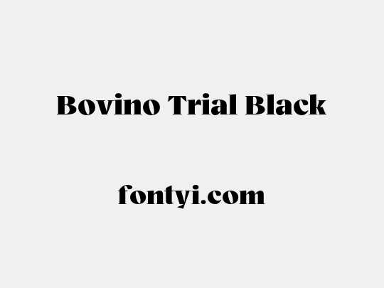 Bovino Trial Black