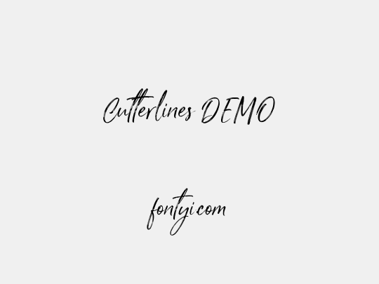 Cutterlines DEMO