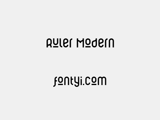 Ruler Modern
