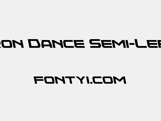 Neutron Dance Semi-Leftalic