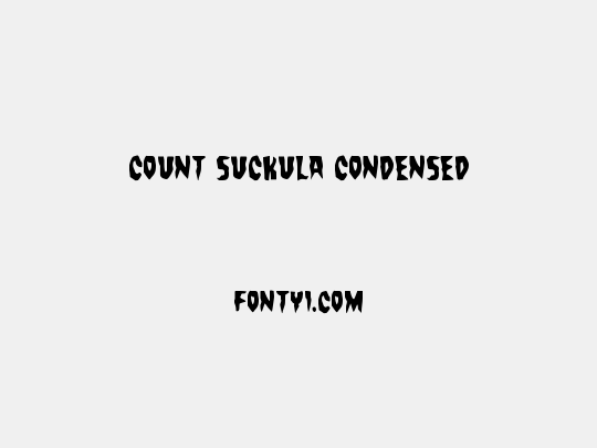 Count Suckula Condensed