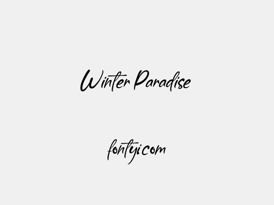 Winter Paradise