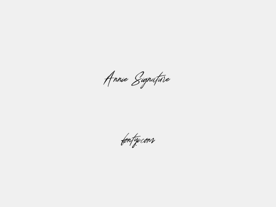 Annie Signature