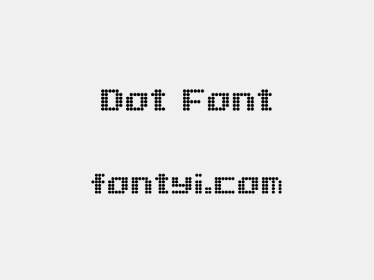 Dot Font