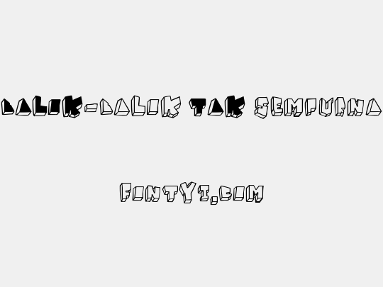 BALOK-balok TAK sempurna