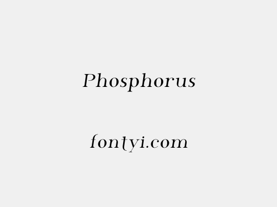 Phosphorus