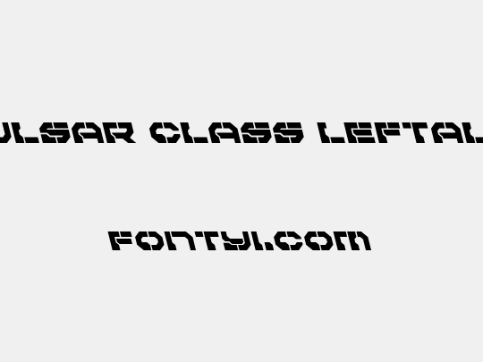 Pulsar Class Leftalic