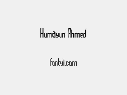Humayun Ahmed