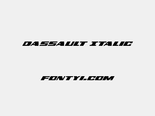 Dassault Italic