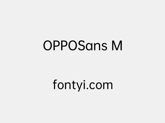 OPPOSans M
