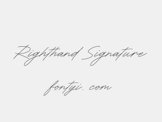 Righthand Signature
