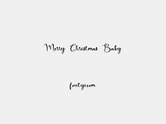 Merry Christmas Baby