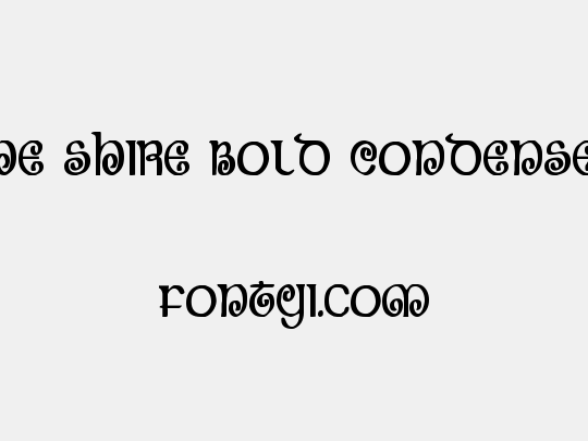 The Shire Bold Condensed