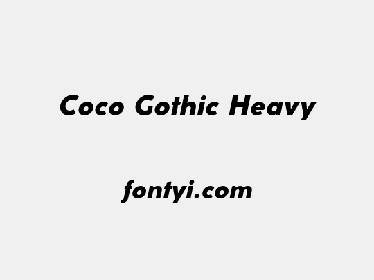 Coco Gothic Heavy